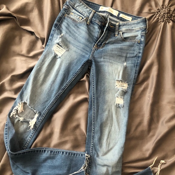 Low Rise Crop Skinny Jeans - Picture 1 of 3